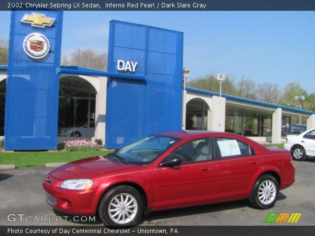 2002 Chrysler Sebring LX Sedan in Inferno Red Pearl