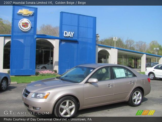 2007 Hyundai Sonata Limited V6 in Golden Beige