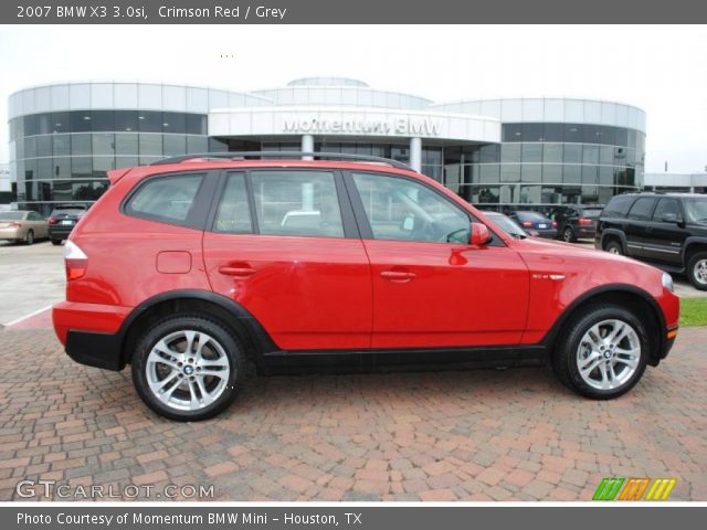 2007 BMW X3 3.0si in Crimson Red