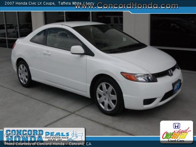 2007 Honda Civic LX Coupe in Taffeta White