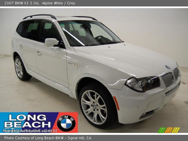 2007 BMW X3 3.0si in Alpine White