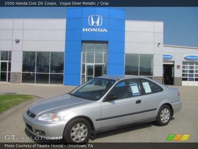 2000 Honda Civic DX Coupe in Vogue Silver Metallic