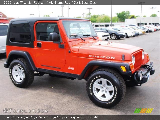 2006 Jeep Wrangler Rubicon 4x4 in Flame Red