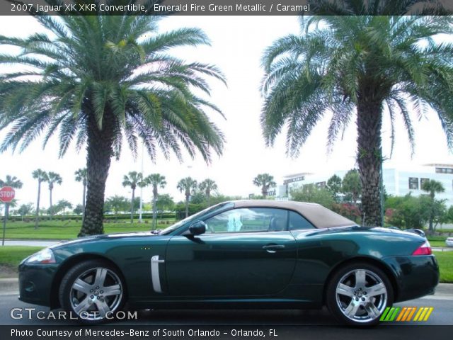 2007 Jaguar XK XKR Convertible in Emerald Fire Green Metallic