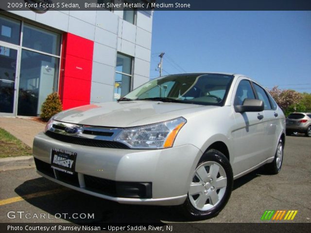 2009 Ford Focus S Sedan in Brilliant Silver Metallic
