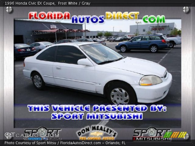 1996 Honda Civic EX Coupe in Frost White