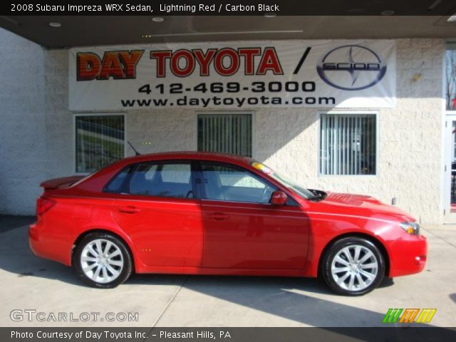 2008 Subaru Impreza WRX Sedan in Lightning Red