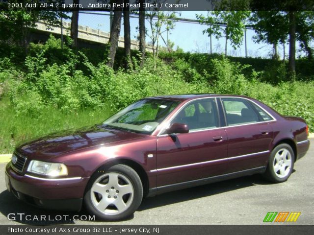 2001 Audi A8 4.2 quattro in Andorra Red Pearl Effect