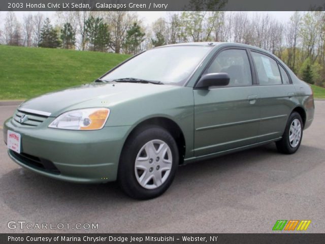 2003 Honda Civic LX Sedan in Galapagos Green