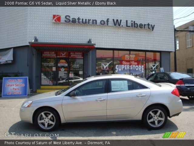 2008 Pontiac G6 V6 Sedan in Liquid Silver Metallic