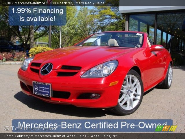 2007 Mercedes-Benz SLK 280 Roadster in Mars Red