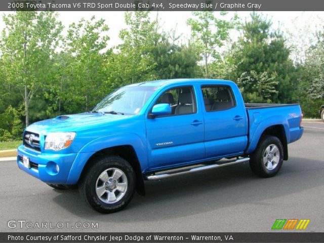 2008 Toyota Tacoma V6 TRD Sport Double Cab 4x4 in Speedway Blue