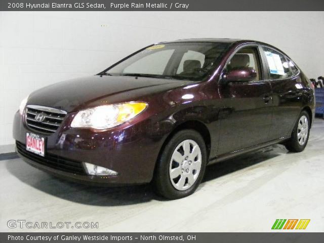 2008 Hyundai Elantra GLS Sedan in Purple Rain Metallic