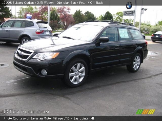 2008 Subaru Outback 2.5i Wagon in Obsidian Black Pearl