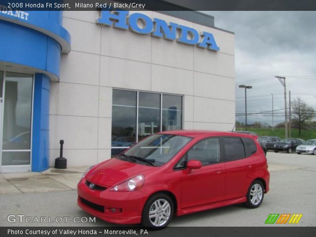 2008 Honda Fit Sport in Milano Red