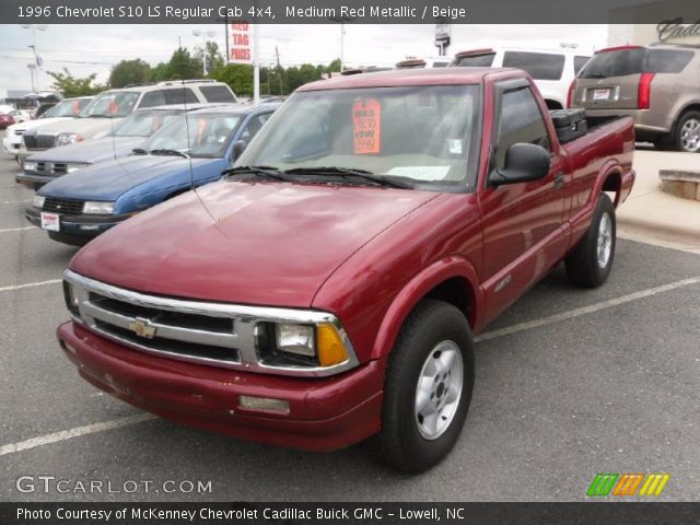 1996 Chevrolet S10 LS Regular Cab 4x4 in Medium Red Metallic