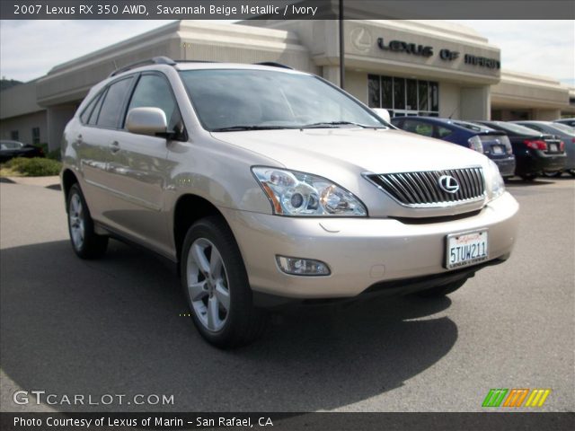 2007 Lexus RX 350 AWD in Savannah Beige Metallic