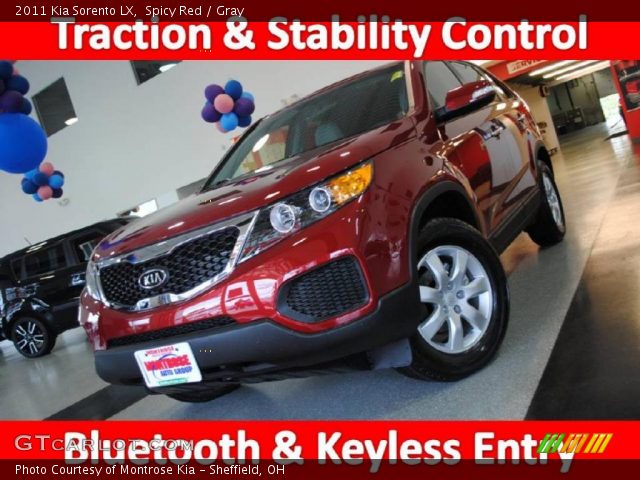 2011 Kia Sorento LX in Spicy Red