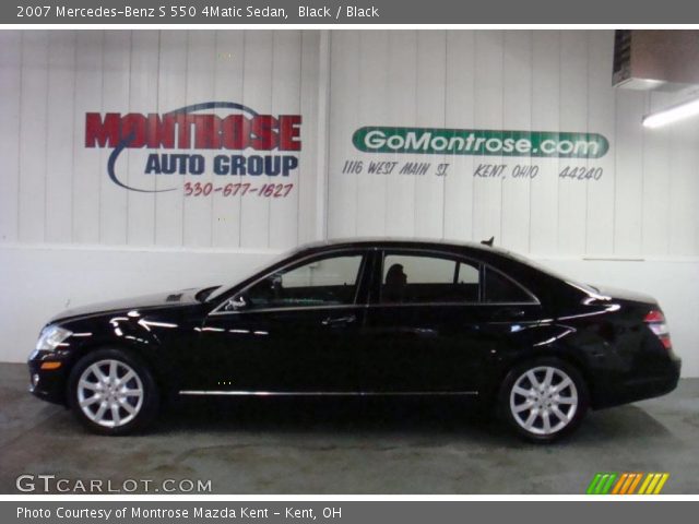 2007 Mercedes-Benz S 550 4Matic Sedan in Black