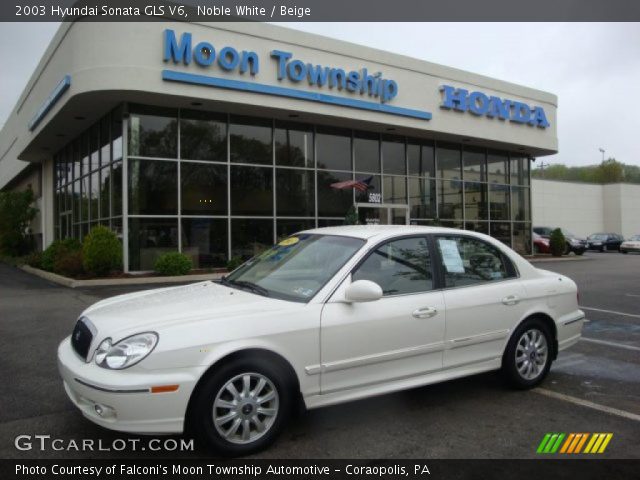 2003 Hyundai Sonata GLS V6 in Noble White