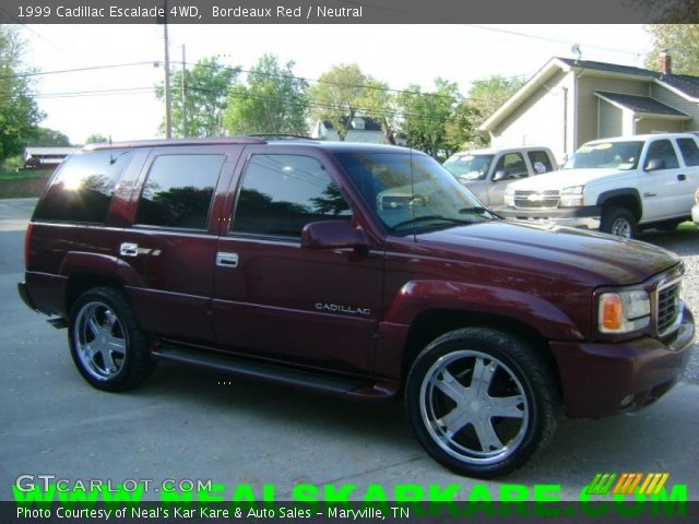 1999 Cadillac Escalade 4WD in Bordeaux Red
