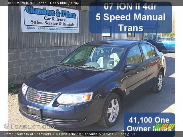 2007 Saturn ION 2 Sedan in Deep Blue