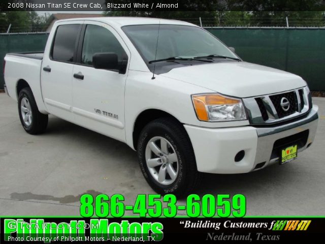2008 Nissan Titan SE Crew Cab in Blizzard White