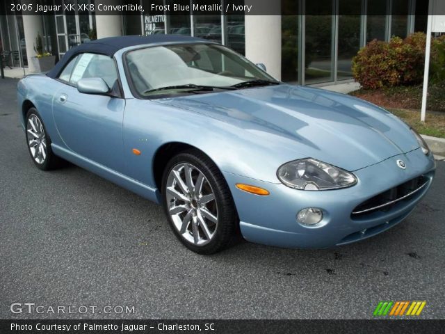 2006 Jaguar XK XK8 Convertible in Frost Blue Metallic