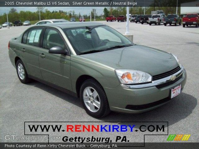 2005 Chevrolet Malibu LS V6 Sedan in Silver Green Metallic