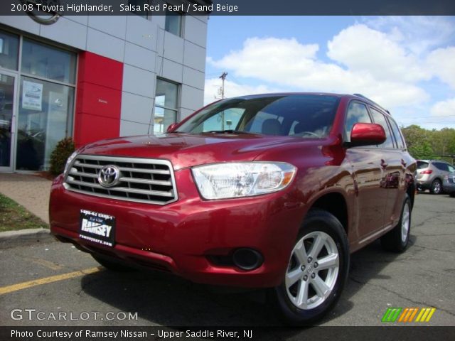 2008 Toyota Highlander  in Salsa Red Pearl