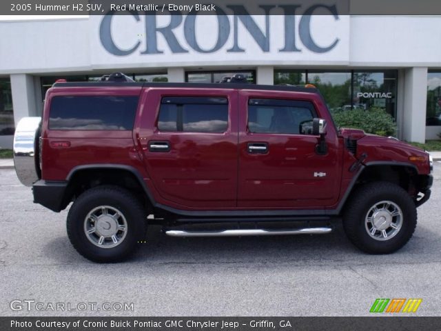 2005 Hummer H2 SUV in Red Metallic