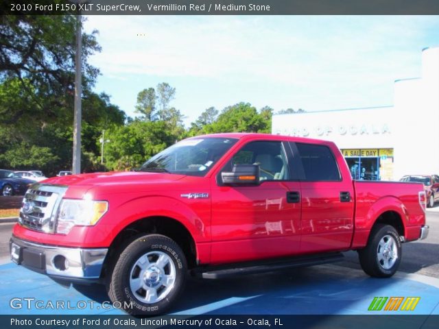 2010 Ford F150 XLT SuperCrew in Vermillion Red