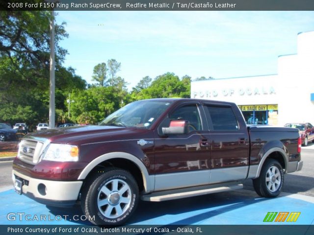 2008 Ford F150 King Ranch SuperCrew in Redfire Metallic