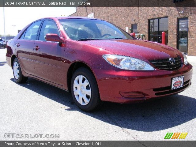 2004 Toyota Camry LE in Salsa Red Pearl