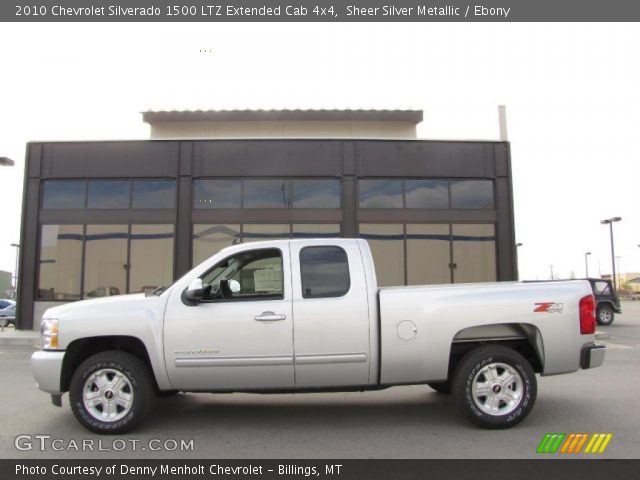 2010 Chevrolet Silverado 1500 LTZ Extended Cab 4x4 in Sheer Silver Metallic