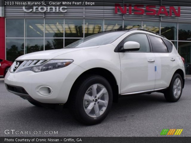 2010 Nissan Murano SL in Glacier White Pearl