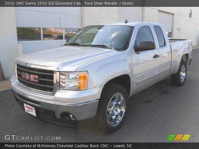 2010 GMC Sierra 1500 SLE Extended Cab in Pure Silver Metallic