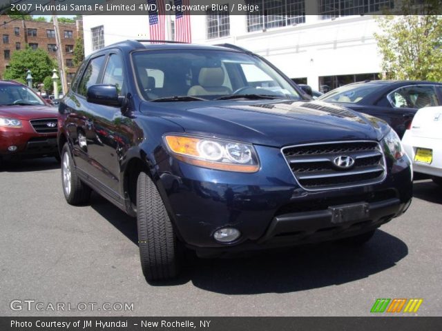 2007 Hyundai Santa Fe Limited 4WD in Deepwater Blue
