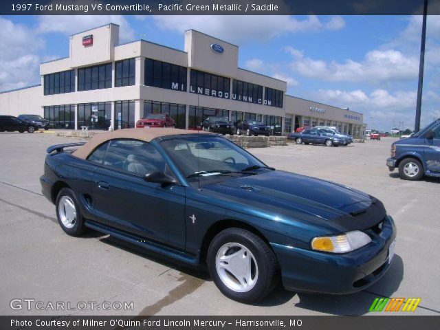 1997 Ford Mustang V6 Convertible in Pacific Green Metallic