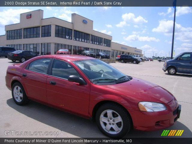 2003 Dodge Stratus SE Sedan in Inferno Red Pearl