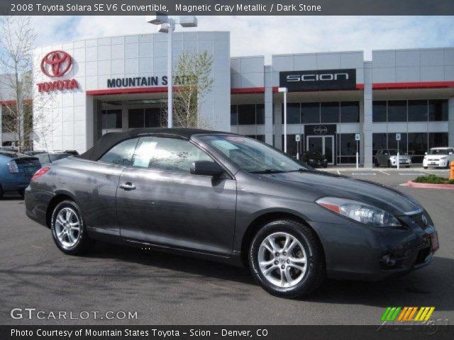 2008 Toyota Solara SE V6 Convertible in Magnetic Gray Metallic