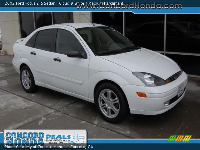 2003 Ford Focus ZTS Sedan in Cloud 9 White