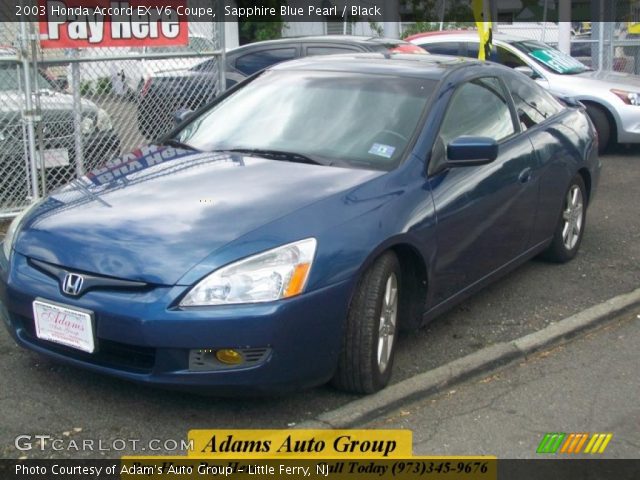 2003 Honda Accord EX V6 Coupe in Sapphire Blue Pearl