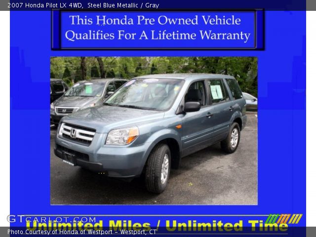 2007 Honda Pilot LX 4WD in Steel Blue Metallic