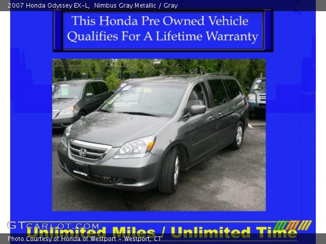 2007 Honda Odyssey EX-L in Nimbus Gray Metallic