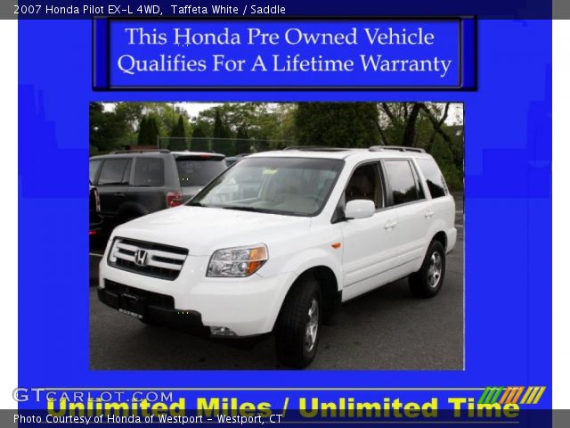 2007 Honda Pilot EX-L 4WD in Taffeta White