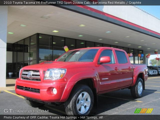 2010 Toyota Tacoma V6 PreRunner TRD Sport Double Cab in Barcelona Red Metallic