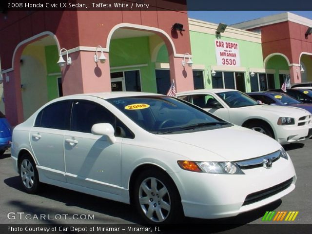 2008 Honda Civic LX Sedan in Taffeta White