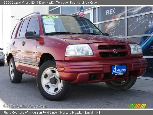 2000 Suzuki Vitara JLX 4 Door 4WD in Toreador Red Metallic