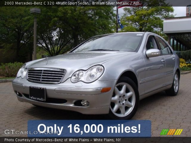 2003 Mercedes-Benz C 320 4Matic Sport Sedan in Brilliant Silver Metallic